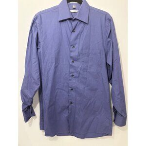 Geoffrey Beene Mens Wrinkle-Free Size Small 14 1/2 32/33 Lavender Button Up‎